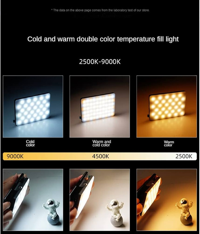 نور LED موبایل مدل VL-60BI Mobile Phone LED Light | لایت حرفهای عکاسی و تولید محتوا