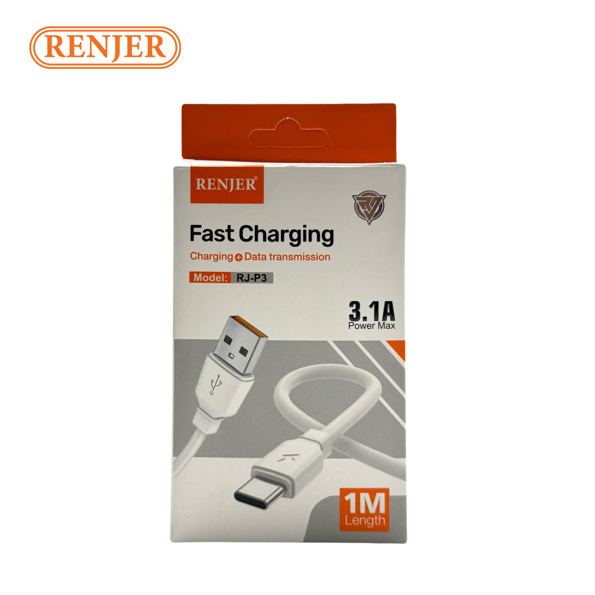 کابل شارژ USB به تایپ سی برند رنجر مدل RJ-p3