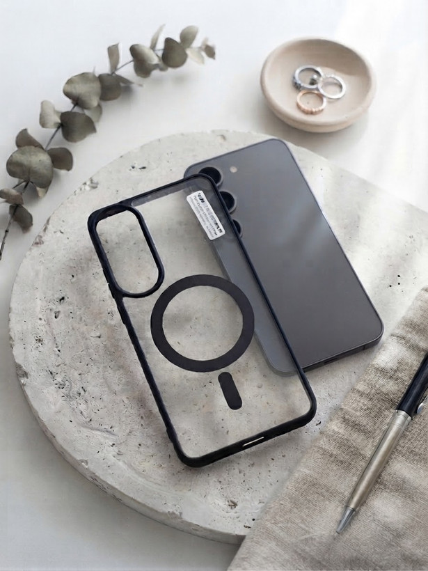 کاور موبایل شفاف مگسیف⚡️مناسب S25EDGE